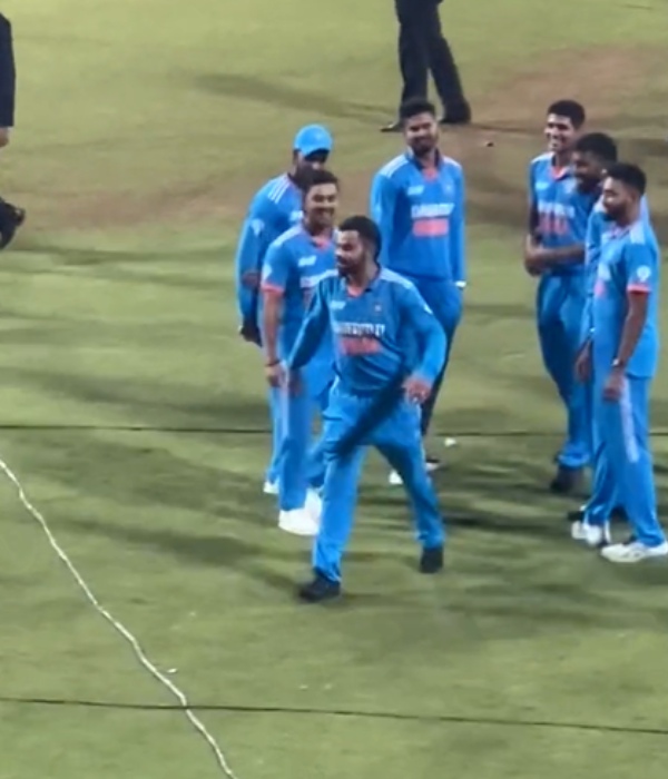 Asia Cup 2023: Ishan Kishan walking like Virat Kohli during the presentation ceremony video is trending