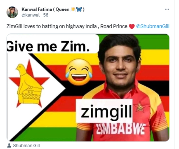 Pakistan fans says Shubman Gill is Road prince after India vs Australia 2nd ODI