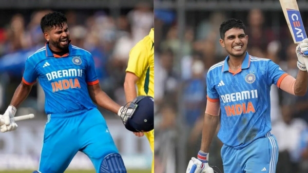 Selfish Players tag given to Shreyas Iyer and Shubman Gill for not scoring a single boundary against Australia in Middle Overs 