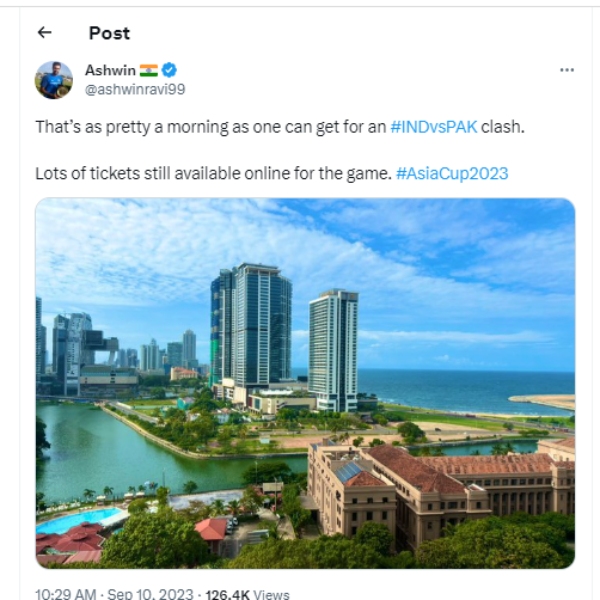 Weather is sunny at Colombo ahead of the India Pakistan Match in the Asia Cup 2023