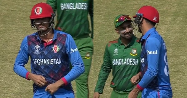 Mujeeb Ur Rahman forgot to wear abdominal guard during the ODI world cup match 