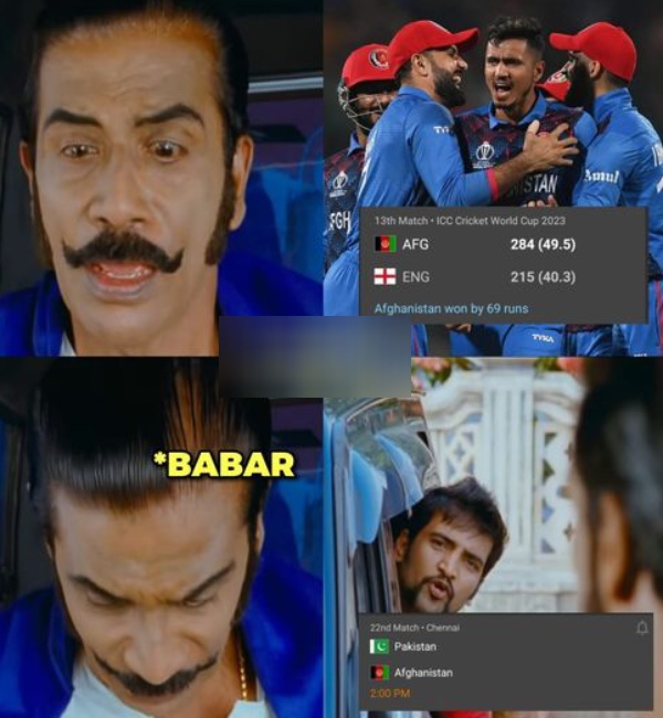 Fantastic memes from Social Media after Afghanistan defeats England by 69 Runs at Delhi in World Cup 2023 