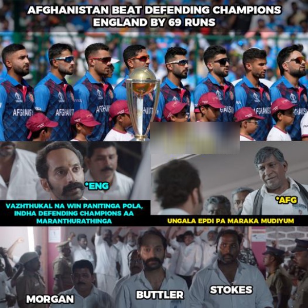 Fantastic memes from Social Media after Afghanistan defeats England by 69 Runs at Delhi in World Cup 2023 