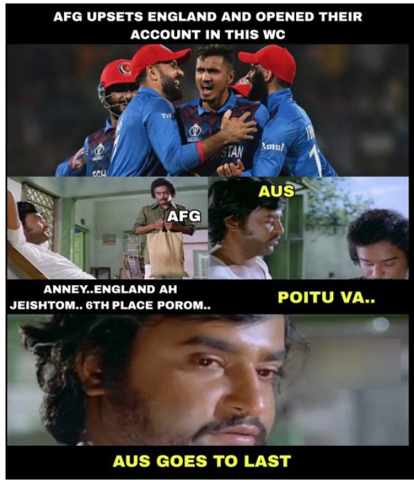 Fantastic memes from Social Media after Afghanistan defeats England by 69 Runs at Delhi in World Cup 2023 