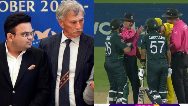 ICC ODI World Cup 2023 AUS vs PAK : Fans criticize BCCI as DRS not working 