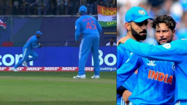 INDIA vs NEWZEALAND : Bumrah dropped a catch, Kuldeep, Rohit Sharma in disappointement INDIA vs NEWZEALAND : Bumrah dropped a catch, Kuldeep, Rohit Sharma in disappointement