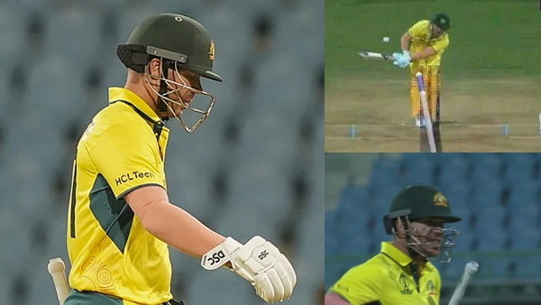 David Warner shows his anger after umpire decision becames crucial in DRS vs SL game