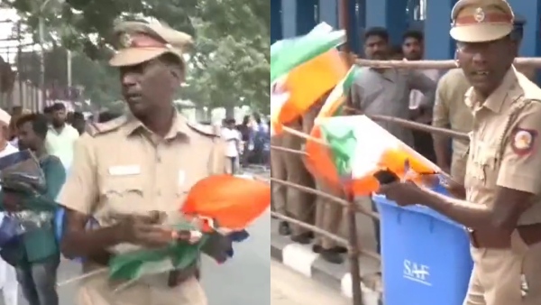 Chennai cop facing huge criticism for not allowing indian flag for pak vs afg match 