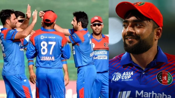 Rashid Khan speaking Malayalam with Kerala fans during the World Cup Warmup Games