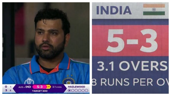 India lost 5 for 3 wickets and 2 for 3 wickets in the back to back 50 Over World Cup Games from 2019 to 2023 