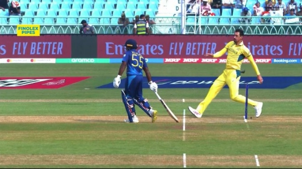 AUS vs SL: Mitchell Starc gave mankad warning to Kusal Perera for leaving the Crease too early at Lucknow in World Cup 2023 