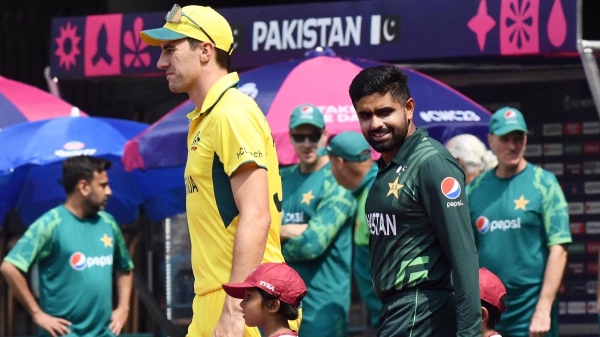 AUS vs PAK: Massive cheer for Babar Azam after wins the toss for Pakistan at the Chinnaswamy Stadium against Australia 