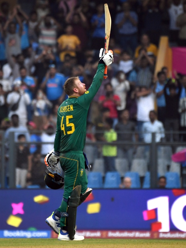 Heinrich Klassen Scored a 61 ball hundred against England at Mumbai in the World Cup 2023 