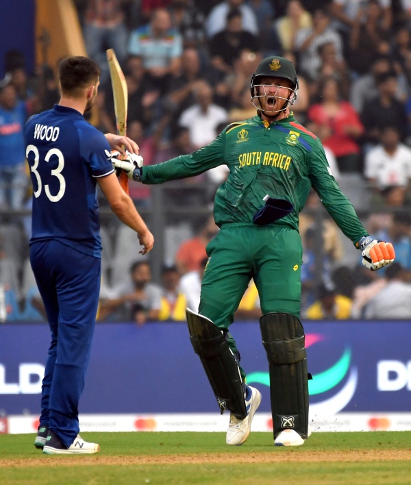 Heinrich Klassen Scored a 61 ball hundred against England at Mumbai in the World Cup 2023 