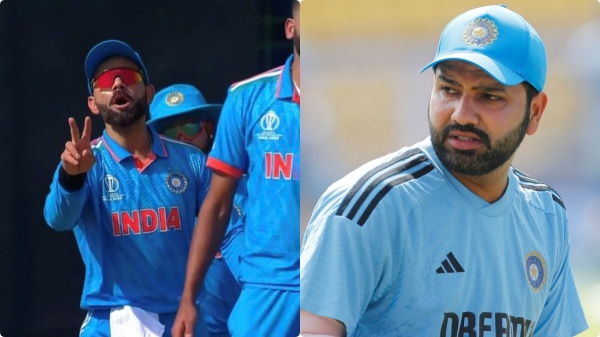 ICC ODI World Cup 2023 : Rohit Sharma wasted DRS review despite Virat Kohli refused
