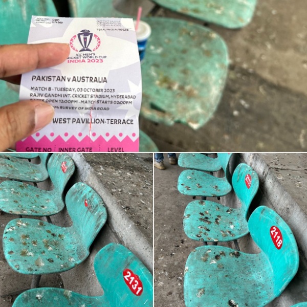 Hyderabad Cricket Stadium has worst seats as Pakistan fans criticize BCCI 