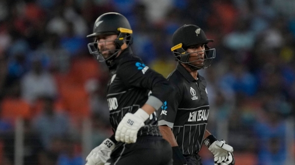 Devon Conway and Rachin Ravindra both Scored a 36 Ball half century against England in the World Cup 2023 