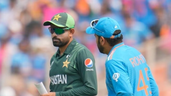 IND vs PAK: Indian Crowd booing Pakistan Captain Babar Azam while coming to toss in Ahmedabad 