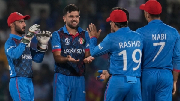 Afghanistan cricketers using Bismillah words during england game in delhi