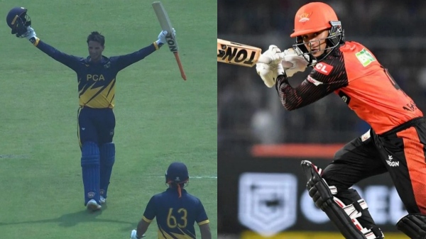SMAT 2023 Punjab vs Andhra : Anmolpreet Singh, Abishek Sharma hit hard 