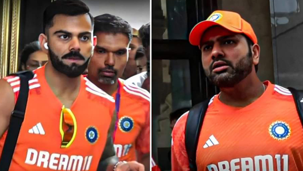 BCCI Changes india training jersey into saffron for icc world cup