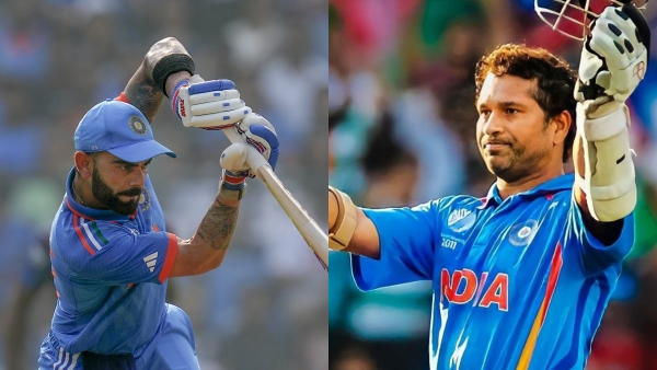 ICC ODI World Cup 2023 IND vs SL : Virat Kohli breaks Sachin Tendulkar most 1000 ODI runs record 