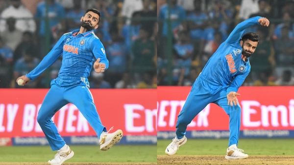 Virat kohli takes a wicket in ICC ODI World cup 2023 Virat kohli takes a wicket in ICC ODI World cup 2023