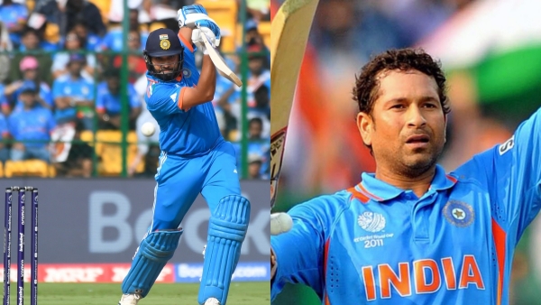 ICC ODI World cup 2023 - Rohit sharma equals sachin record and breaks Ganguly and kohli record