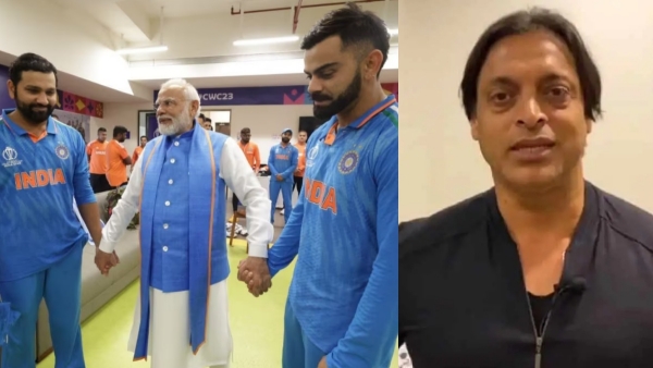 PM Modi dressing room video - shoaib akthar lauds as nice gesture 