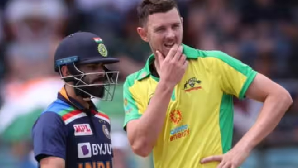 INDIA vs AUSTRALIA ODI World Cup FINAL 2023 : In the Last 6 ODI Matches, Virat Kohli have got out for 5 times against Josh Hazlewoord