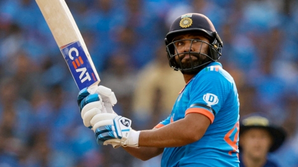 INDIA vs NEW ZEALAND : Rohit Sharma stepped down and hit Trent Boult balls 