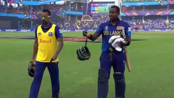 SL vs BAN: Srilanka Player Angelo Mathews becomes the first cricketer in history to be out on timed out in World Cup 