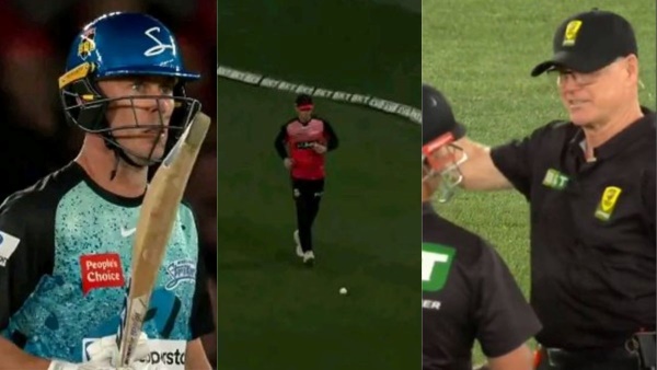 Big Bash League 2023 - 2024 : Chris Lynn hit the ball into roof and got six