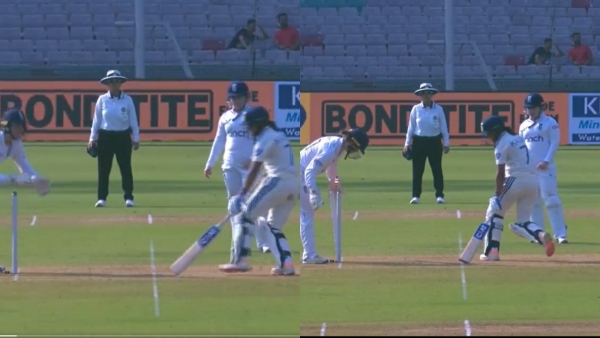 Ind w vs Eng w test match - Harmanpreet kaur hilarious run out created controversy 