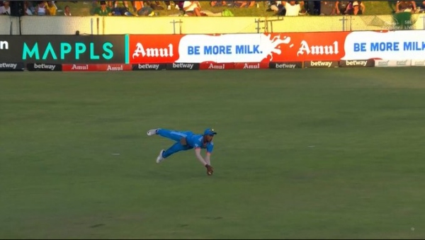 IND vs SA : Brilliant Catch from Tamilnadu Player Sai Sudharsan to dismiss South Africa player Klassen in the 3rd ODI 