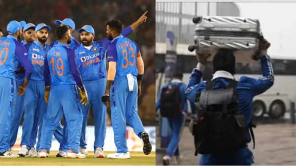 Ind vs Sa - indian cricketers using their luggage as covers in south africa 