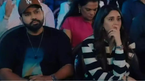 IPL 2024 - Rohit sharma and his wife attended MI school function after captaincy issue 