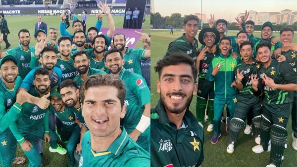 INDIA vs PAKISTAN Asia Cup Under 19 : Pakistan team took selfie 