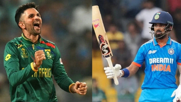 IND vs SA : Everytime you come to bat or bowl, they play Ram Siya Ram song, KL Rahul jokes with Keshav Maharaj during the 3rd ODI 