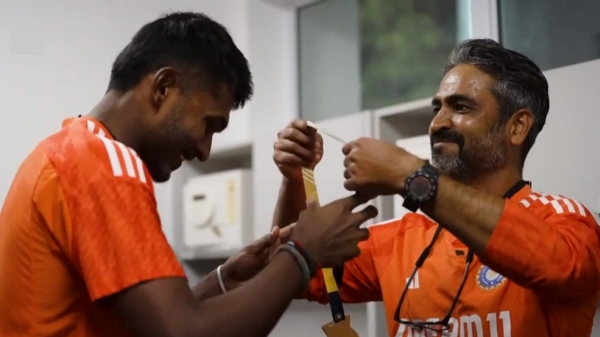 IND vs SA : Tamilnadu Player Sai Sudharsan get the best fielder award in the Indian team for the South Africa ODI Series 