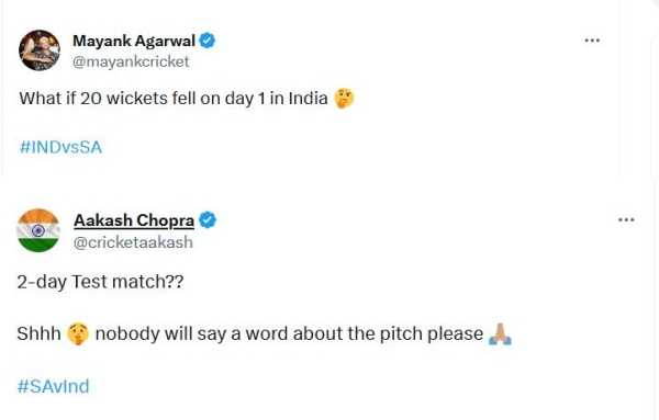 IND vs SA 2nd TEST : No Body will speak a word about the Cape town pitch even after falling 23 wickets in a single day says Aakash Chopra 