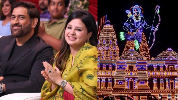 Ram Temple : MS Dhoni wife Sakshi post on Ram temple solves the issue Ram Temple : MS Dhoni wife Sakshi post on Ram temple solves the issue