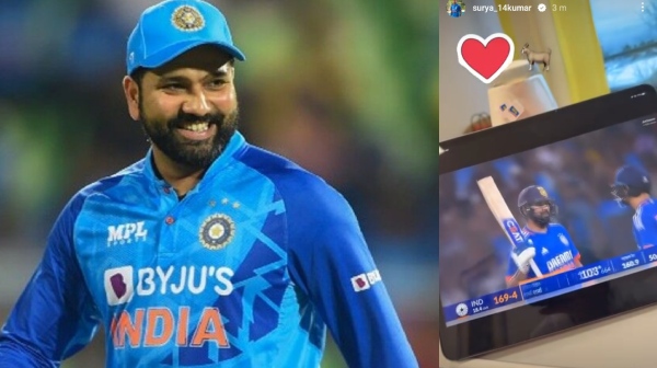 IND vs AFG : Suryakumar yadav wishes Rohit Sharma for the record Century against Afghanistan is the talk of the town in cricket 