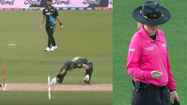 New Zealand vs Pakistan : Mohammed Rizwan gimmicks to score single with hands failed 