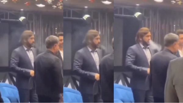 IPL 2024 : MS Dhoni is smoking Hookah in a function and the video is out social media and trending 