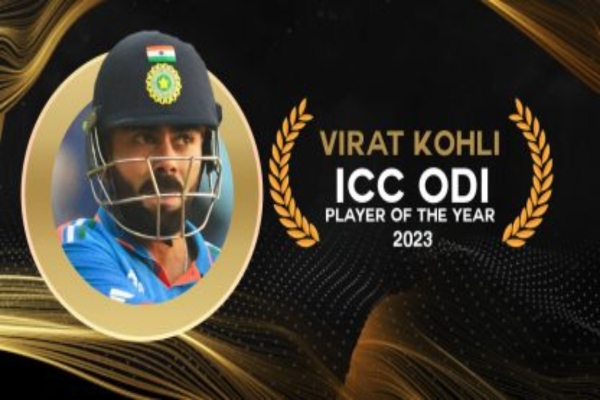 2023 ICC odi player of the year award - Virat kohli won 4th time 