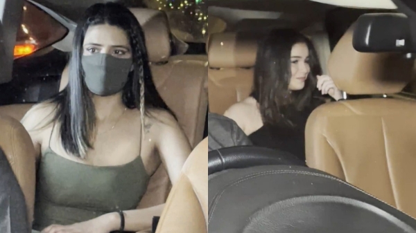 Sachin Tendulkar daughter Sara Tendulkar and Shubman Gill Sister shahneel Gill enjoys together in late night at Mumbai 