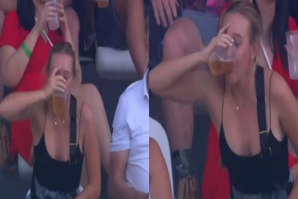 SA20 : Video of a girl finishing a glass of alcohol in a single gulp is trending during the SA20 Match between MI Cape town and Paarl royals 
