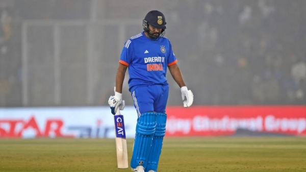 India vs afghanistan- Rohit sharma dismissed for golden duck 