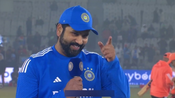 IND vs AFG 1st T20 : India Captain Rohit Sharma forgot the names of the players who are benched for the 1st T20 against Afghanistan at Mohali 